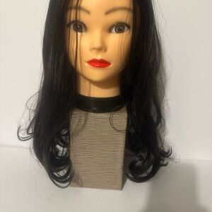 Long Half Wig Black Hair